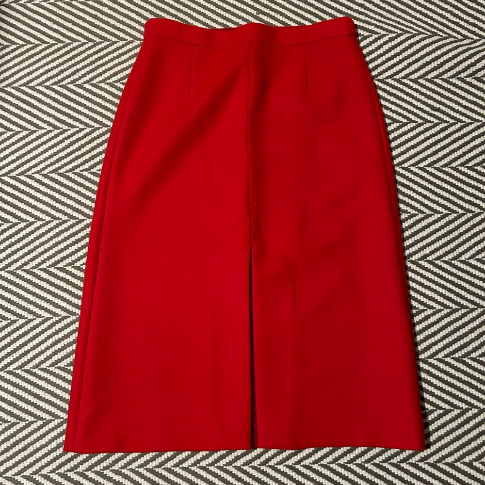 J.Crew wood midi skirt